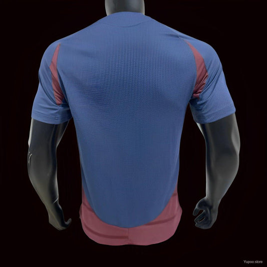 Camisola AS Roma 2024-25 Alternativa Azul Versão Jogador