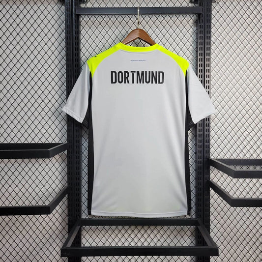 Camisola Borussia Dortmund 2025-26 Alternativa Cinzenta Versão Adepto