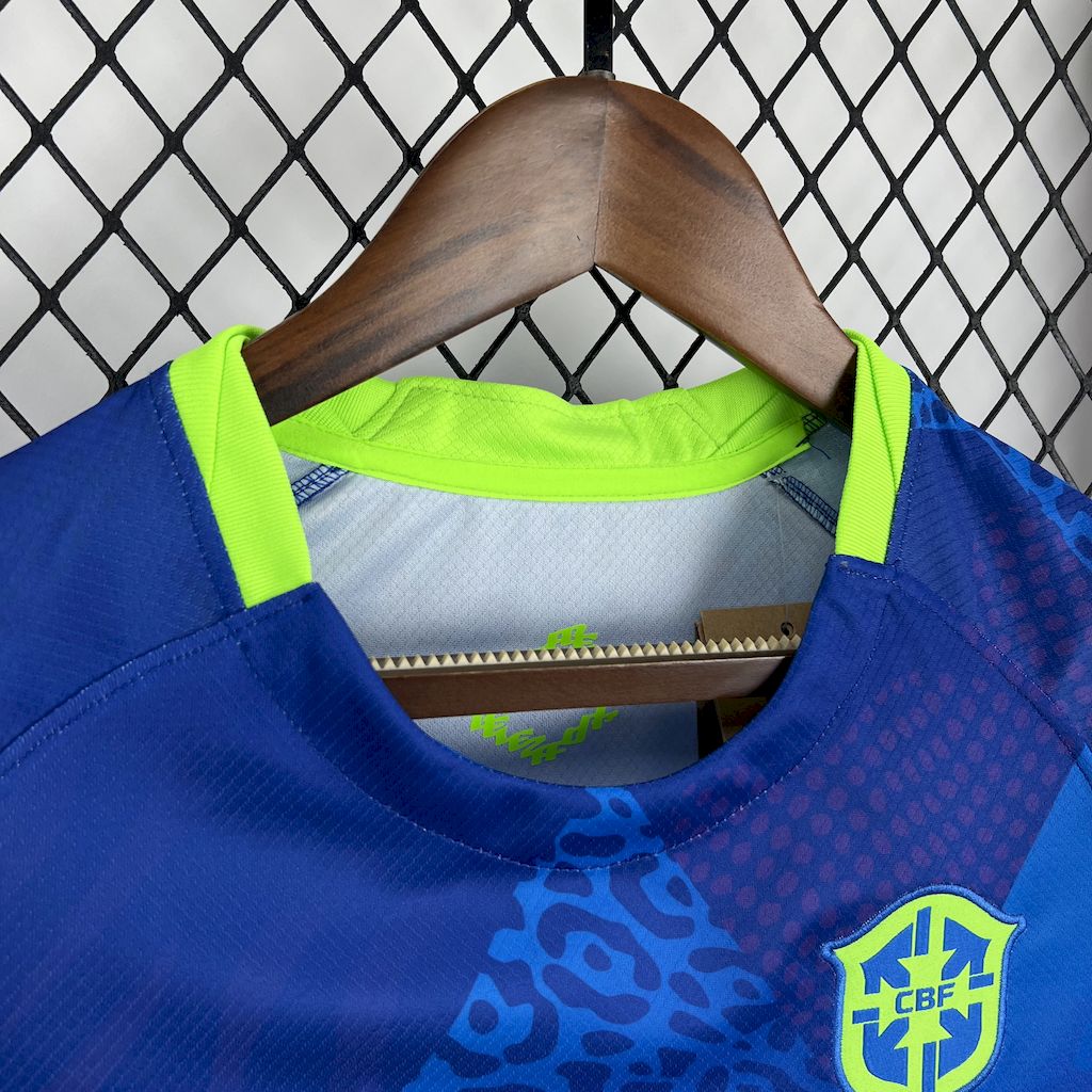 Camisola Brasil 2025 Alternativa Azul Versão Mulher
