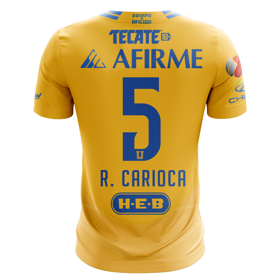 Camisola Tigres 2024-25 Principal Versão Adepto R. CARIOCA #5