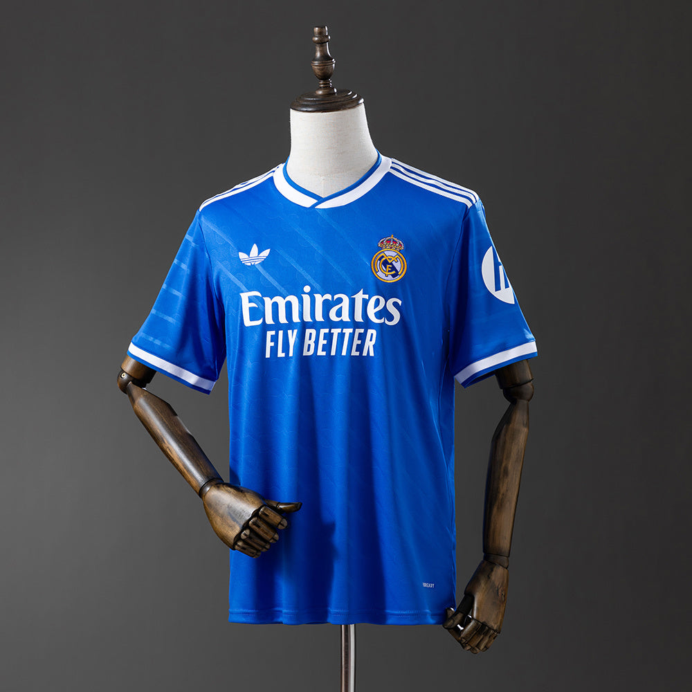 Camisola Real Madrid CF 2025-26 Alternativa Azul Versão Adepto TCHOUAMENI #14