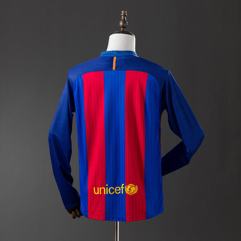 Camisola Manga Comprida FC Barcelona 2016-17 Principal Versão Adepto