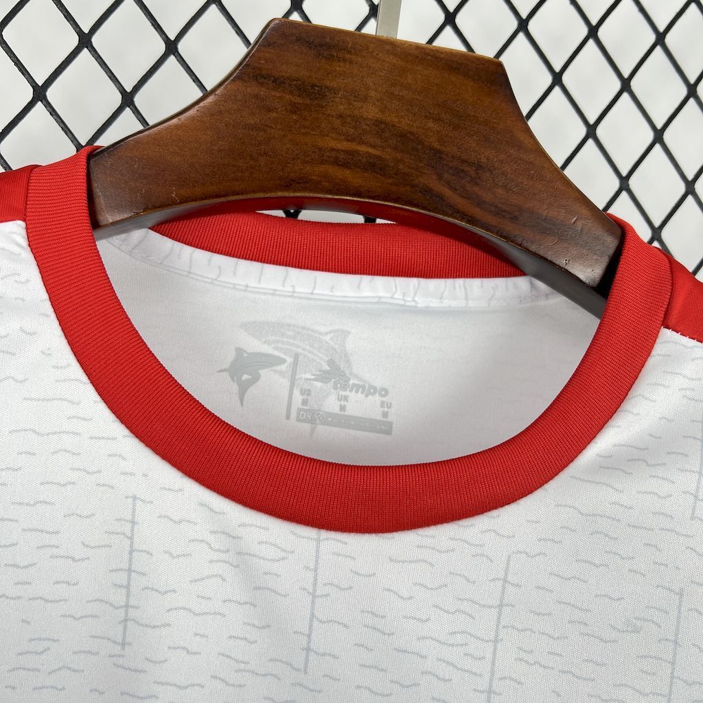 Camisola Cabo Verde 2024 Alternativa Branca Versão Adepto (Entrega imediata)