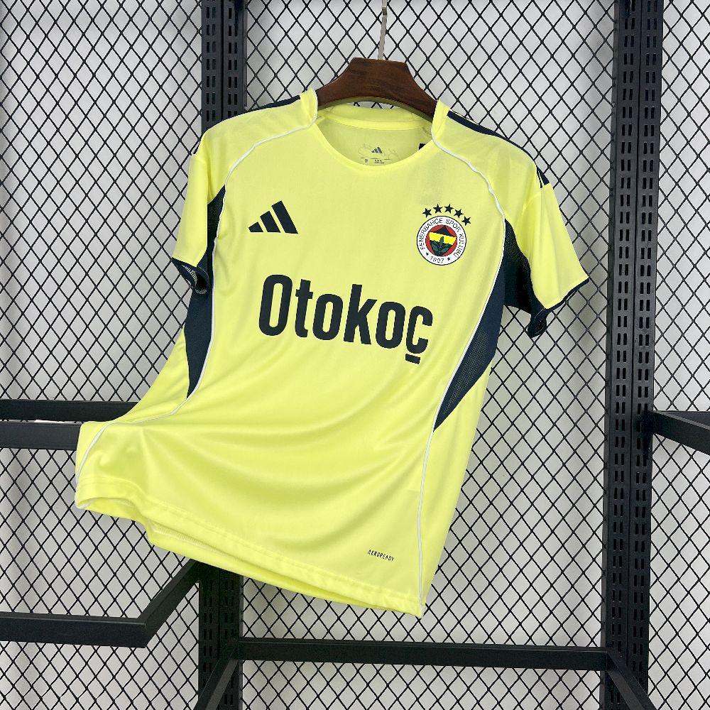 Camisola Fenerbahce 2025-26 Alternativa Amarela Versão Adepto