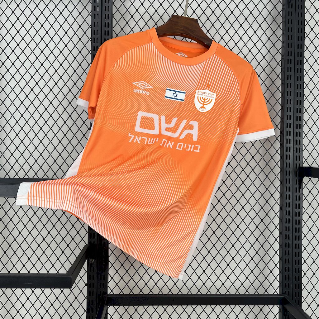 Camisola Beitar Jerusalem 2024-25 Alternativa Laranja Versão Adepto