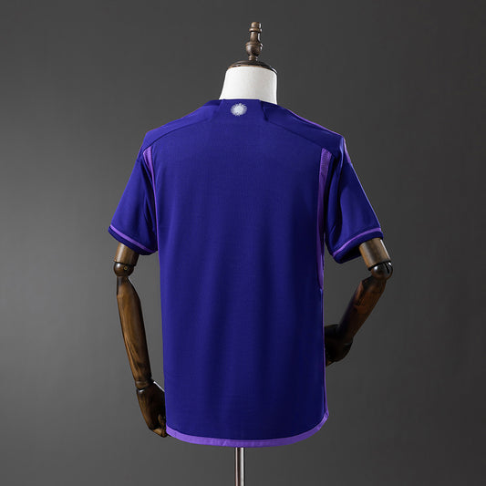 Camisola Argentina 2022 Alternativa Azul Versão Adepto