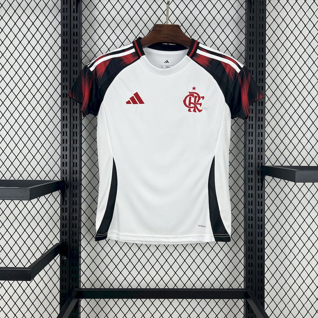 Camisola Flamengo 2025-26 Alternativa Branca Versão Mulher