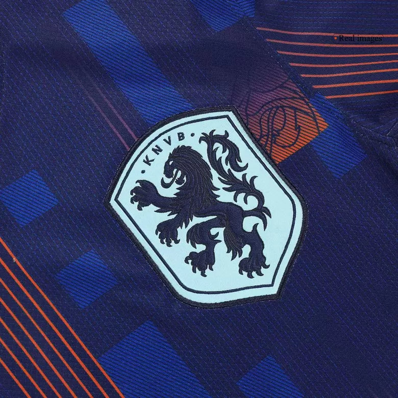 Camisola Paises Baixos 2024 Alternativa Azul Versão Adepto GAKPO #11