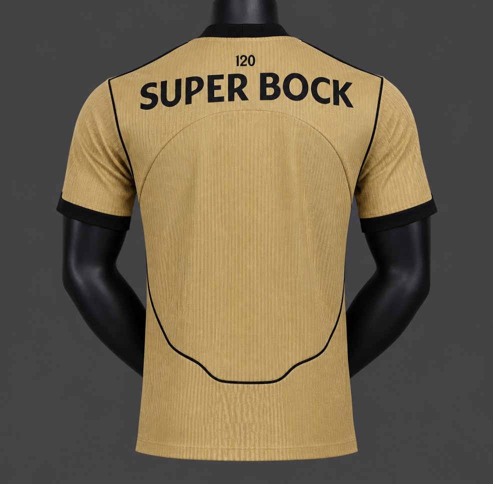 Camisola S.C.P. 2026-27 Alternativa Amarela Versão Jogador