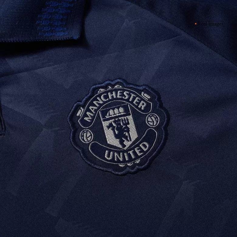 Camisola M-United 2024-25 Alternativa Azul Versão Mulher