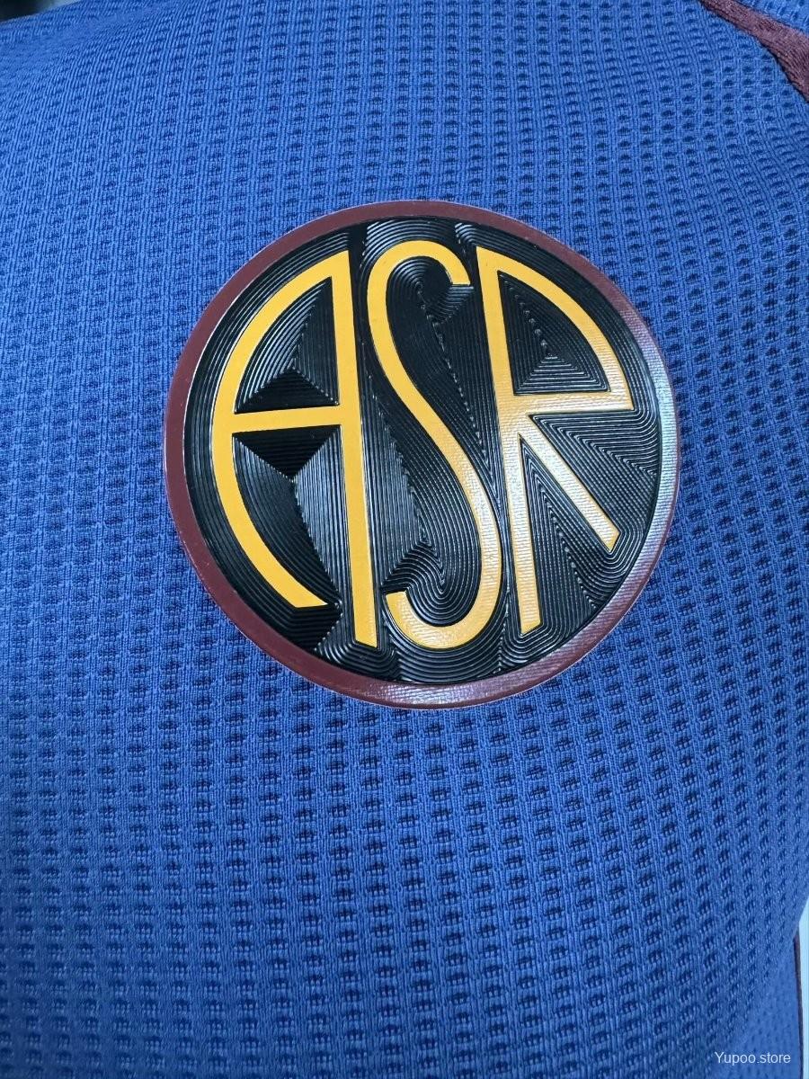 Camisola AS Roma 2024-25 Alternativa Azul Versão Jogador