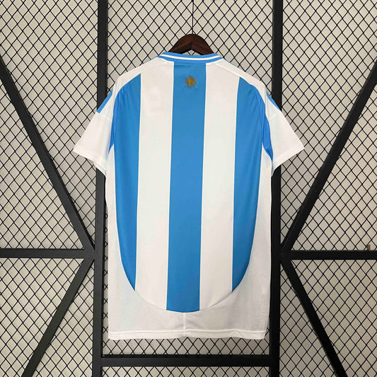 Camisola Argentina 2024 Principal Patch Campeão Versão Adepto