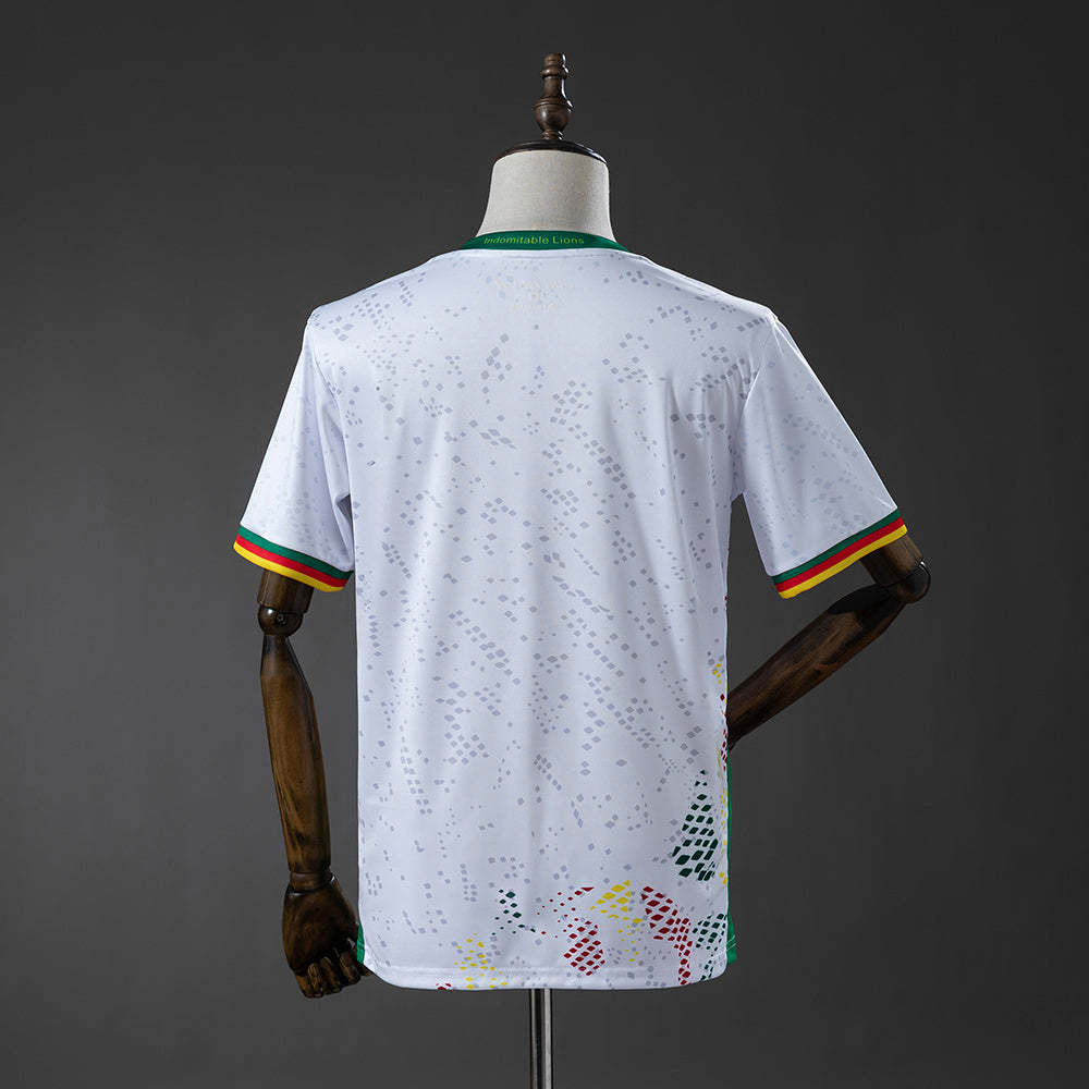 Camisola Camarões 2026 Alternativa Branca Versão Adepto