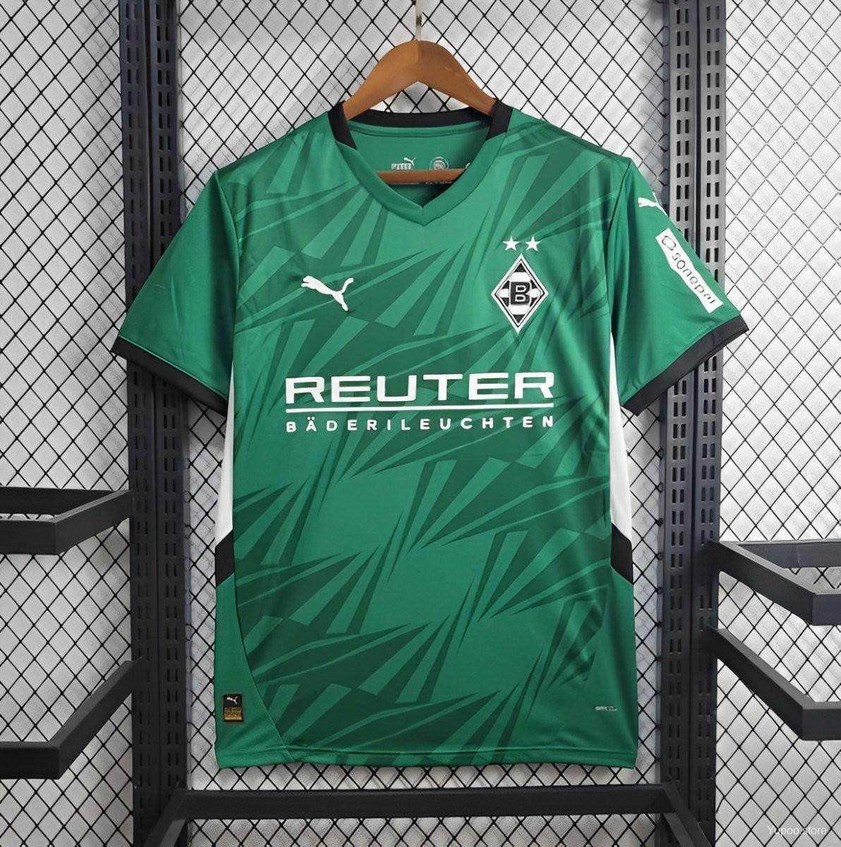 Camisola Borussia Monchengladbach 2024-25 Alternativa Verde Versão Adepto