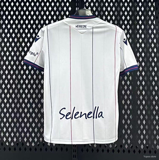 Camisola Bologna 2025-26 Alternativa Branca Versão Adepto