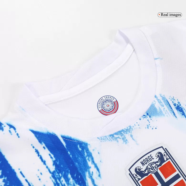 Camisola Noruega 2024 Alternativa Branca Versão Adepto HAALAND #9