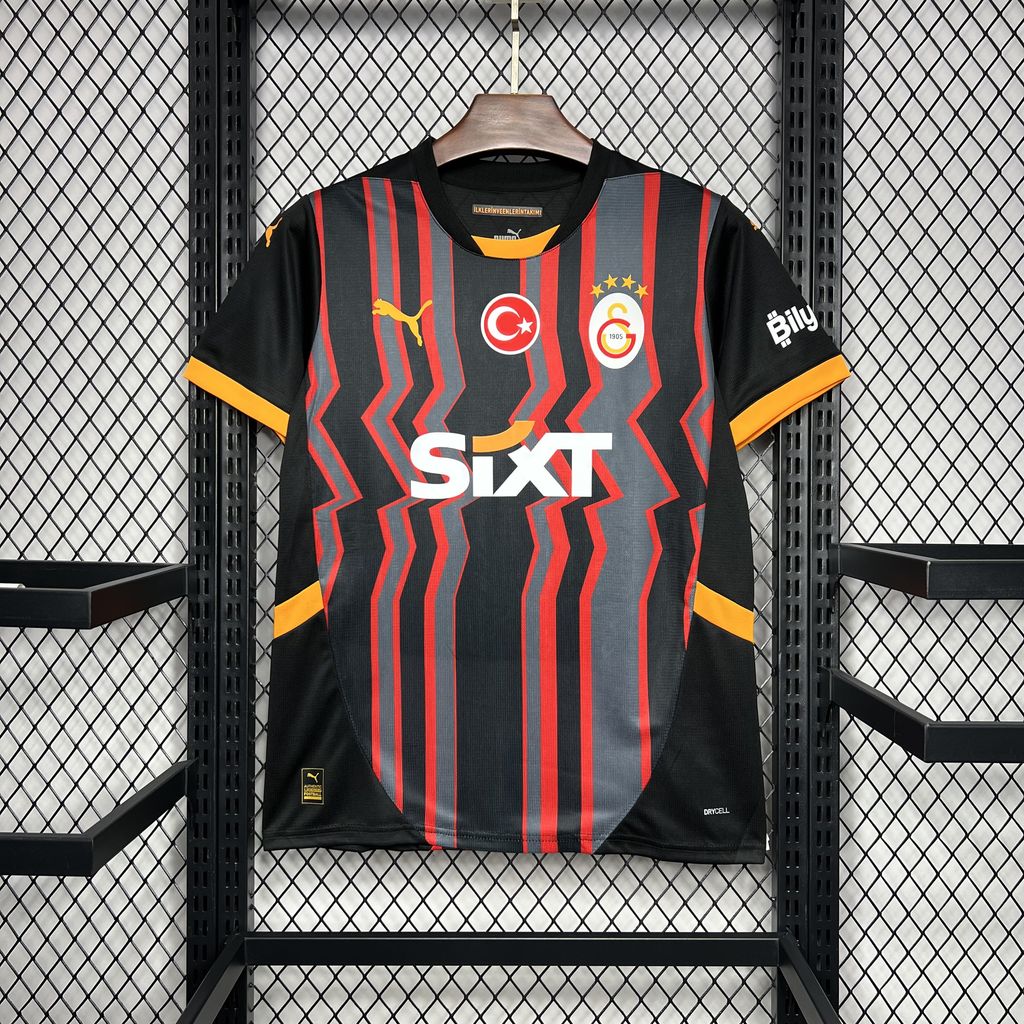 Camisola Galatasaray 2024-25 Alternativa Preta Versão Adepto