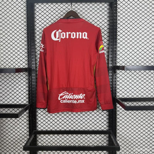 Camisola Manga Comprida Deportivo Toluca 2025-26 Principal Versão Adepto