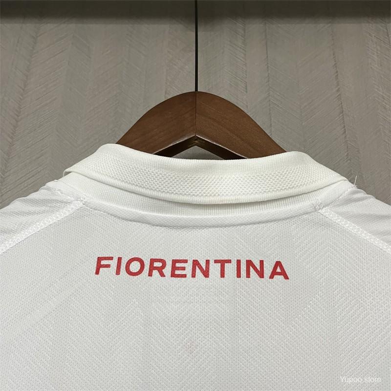 Camisola ACF Fiorentina 2024-25 Alternativa Branca Versão Adepto