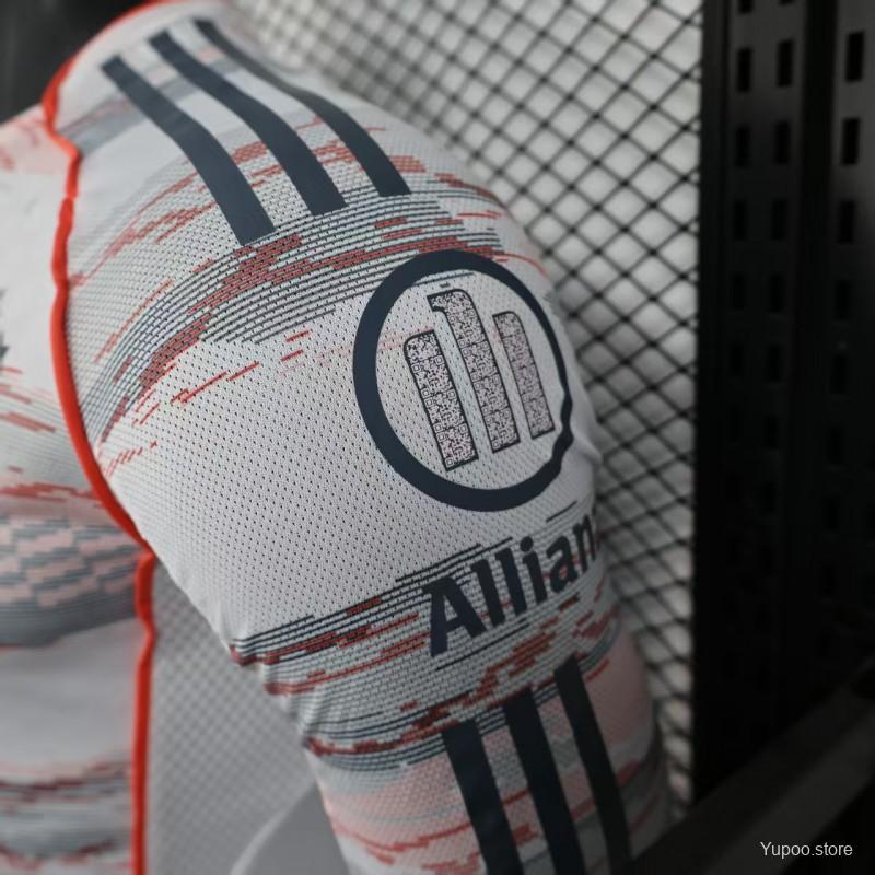 Camisola Manga Comprida FC Bayern Munique 2025-26 Alternativa Creme Versão Jogador