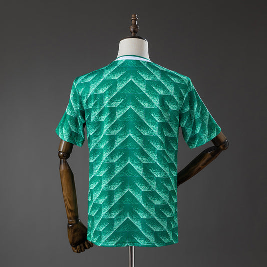 Camisola Alemanha 1990 Alternativa Verde Versão Adepto