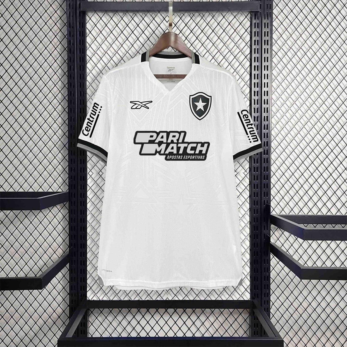 Camisola Botafogo-RJ 2024-25 Alternativa Branca Versão Adepto Todos Patrocinadores
