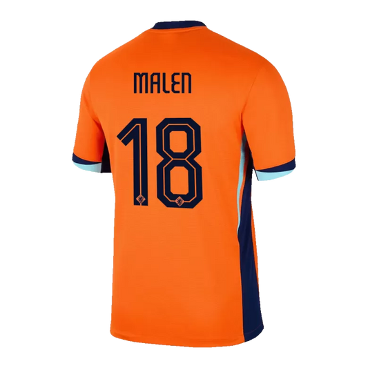 Camisola Paises Baixos 2024 Principal Versão Adepto MALEN #18