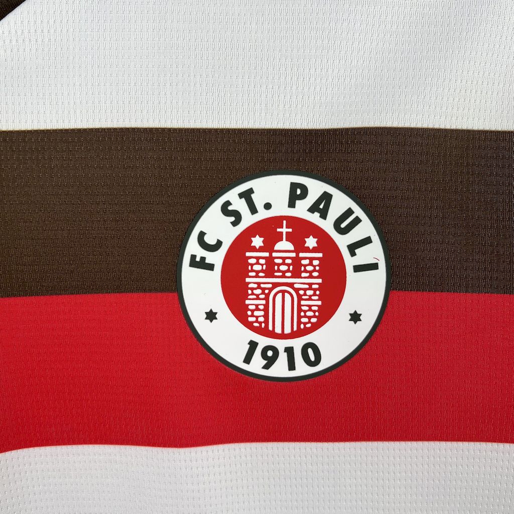 Camisola FC St. Pauli 2025-26 Alternativa Branca Versão Adepto IRVINE #7