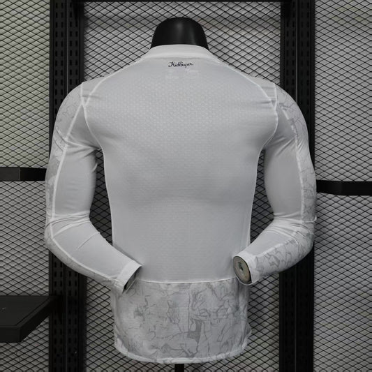 Camisola Manga Comprida MCI 2025-26 Alternativa Branca CWC Versão Jogador