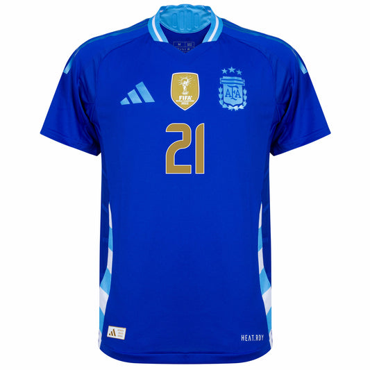Camisola Argentina 2024 Alternativa Azul Versão Adepto DYBALA #21