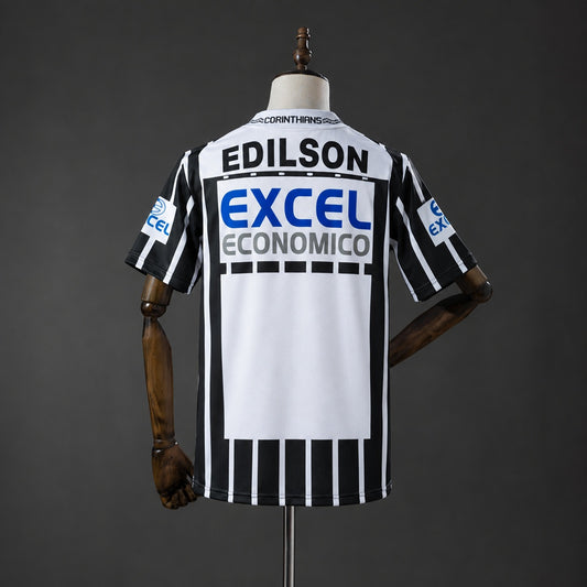 Camisola SC Corinthians 1998-99 Alternativa Preta Versão Adepto