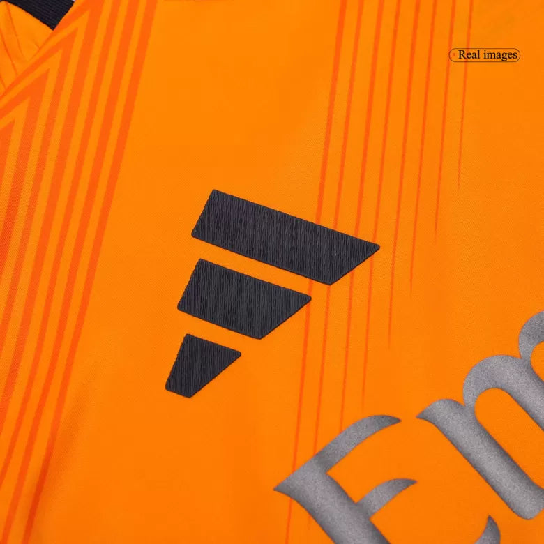 Camisola Real Madrid CF 2024-25 Alternativa Laranja Versão Adepto
