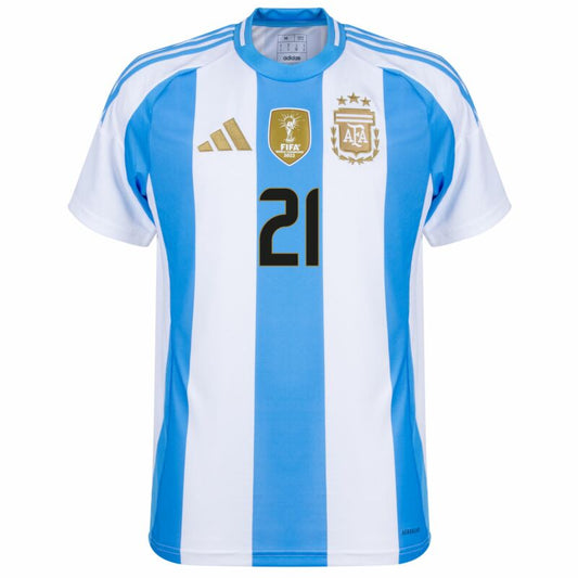 Camisola Argentina 2024 Principal Versão Adepto DYBALA #21