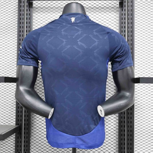 Camisola M-United 2024-25 Alternativa Azul Versão Jogador