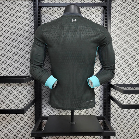 Camisola Manga Comprida LIV 2024-25 Alternativa Preta Versão Jogador