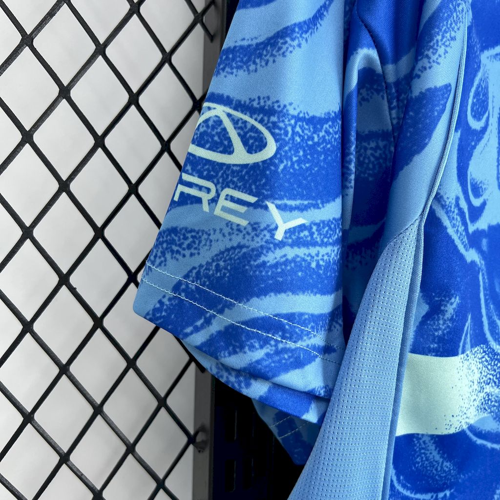 Camisola Tigres UANL 2025-26 Alternativa Azul Versão Adepto