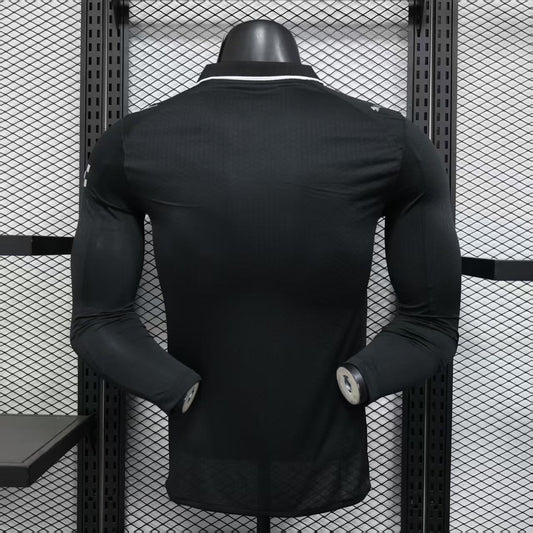 Camisola Manga Comprida MCI 2025-26 Alternativa Preta Versão Jogador