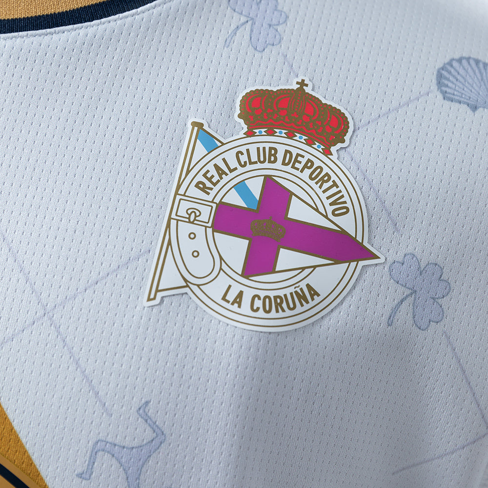 Camisola RC Deportivo de Corunha 2025-26 Alternativa Branca Versão Adepto