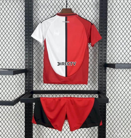 Kit Criança CA River Plate 2025-26 Alternativo