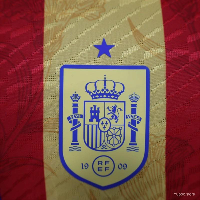 Camisola Espanha 2024 Pre-Match Versão Jogador