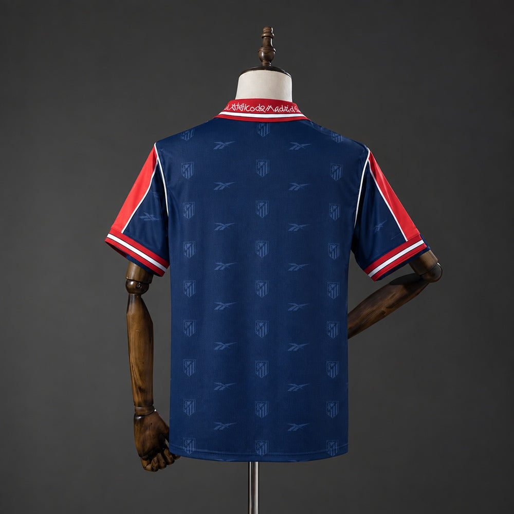 Camisola Atletico Madrid 1998-99 Alternativa Azul Versão Adepto