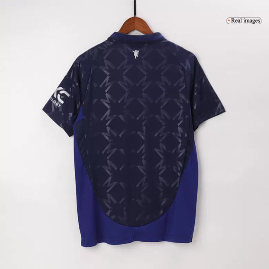 Camisola M-United 2024-25 Alternativa Azul Versão Adepto
