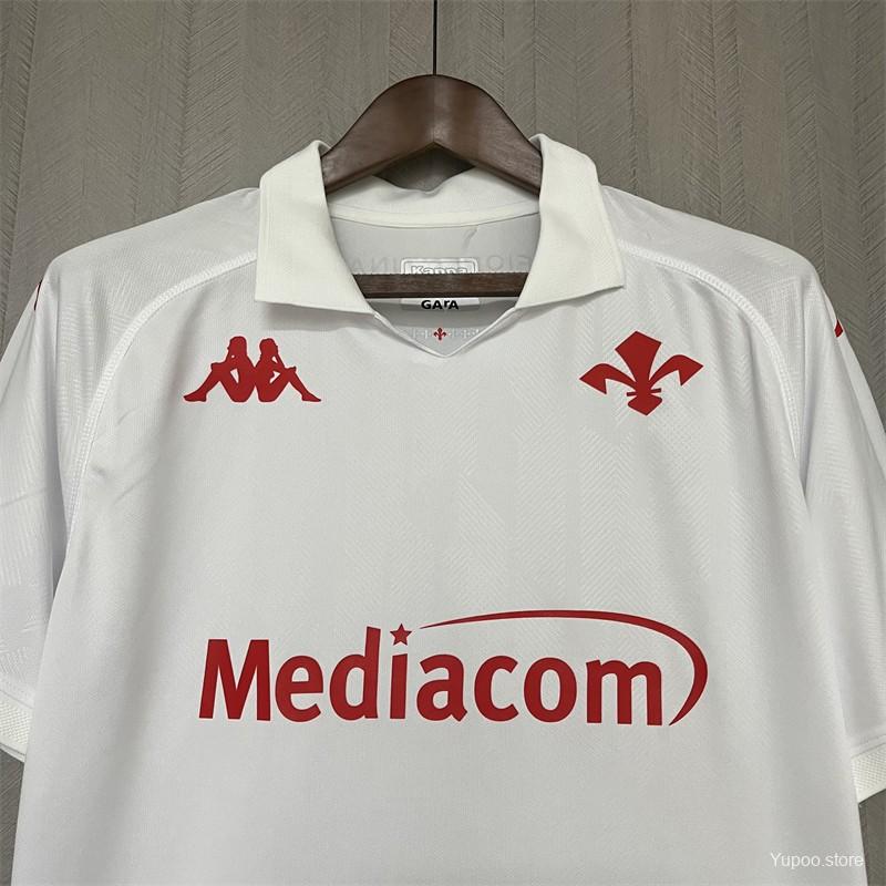 Camisola ACF Fiorentina 2024-25 Alternativa Branca Versão Adepto