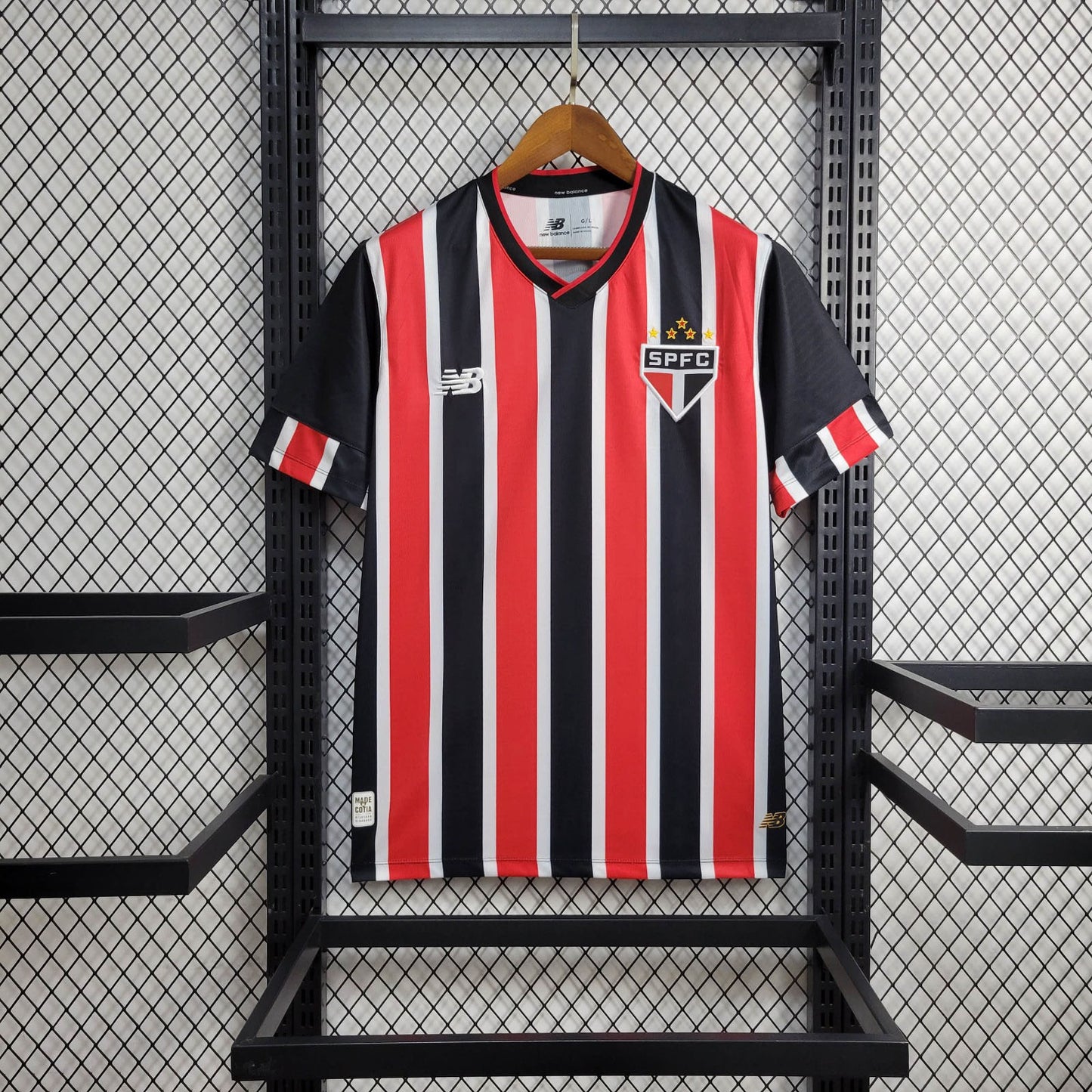 Camisola São Paulo 2024-25 Alternativa Riscas Lisa Versão Adepto