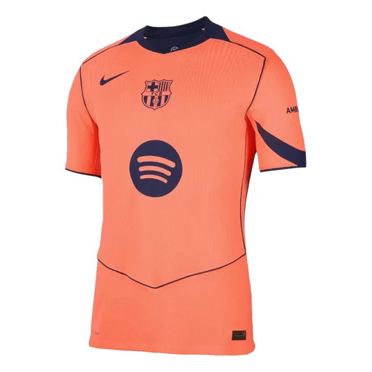 Camisola FC Barcelona 2025-26 Alternativa Laranja UCL Versão Adepto CUBARSÍ #5
