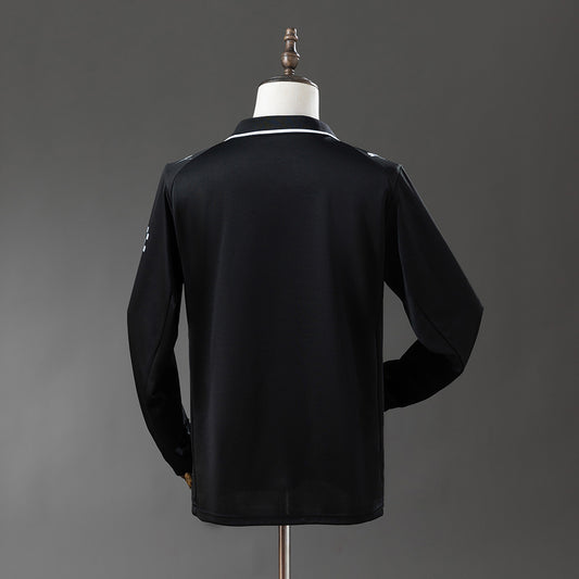 Camisola Manga Comprida MCI 2025-26 Alternativa Preta Versão Adepto