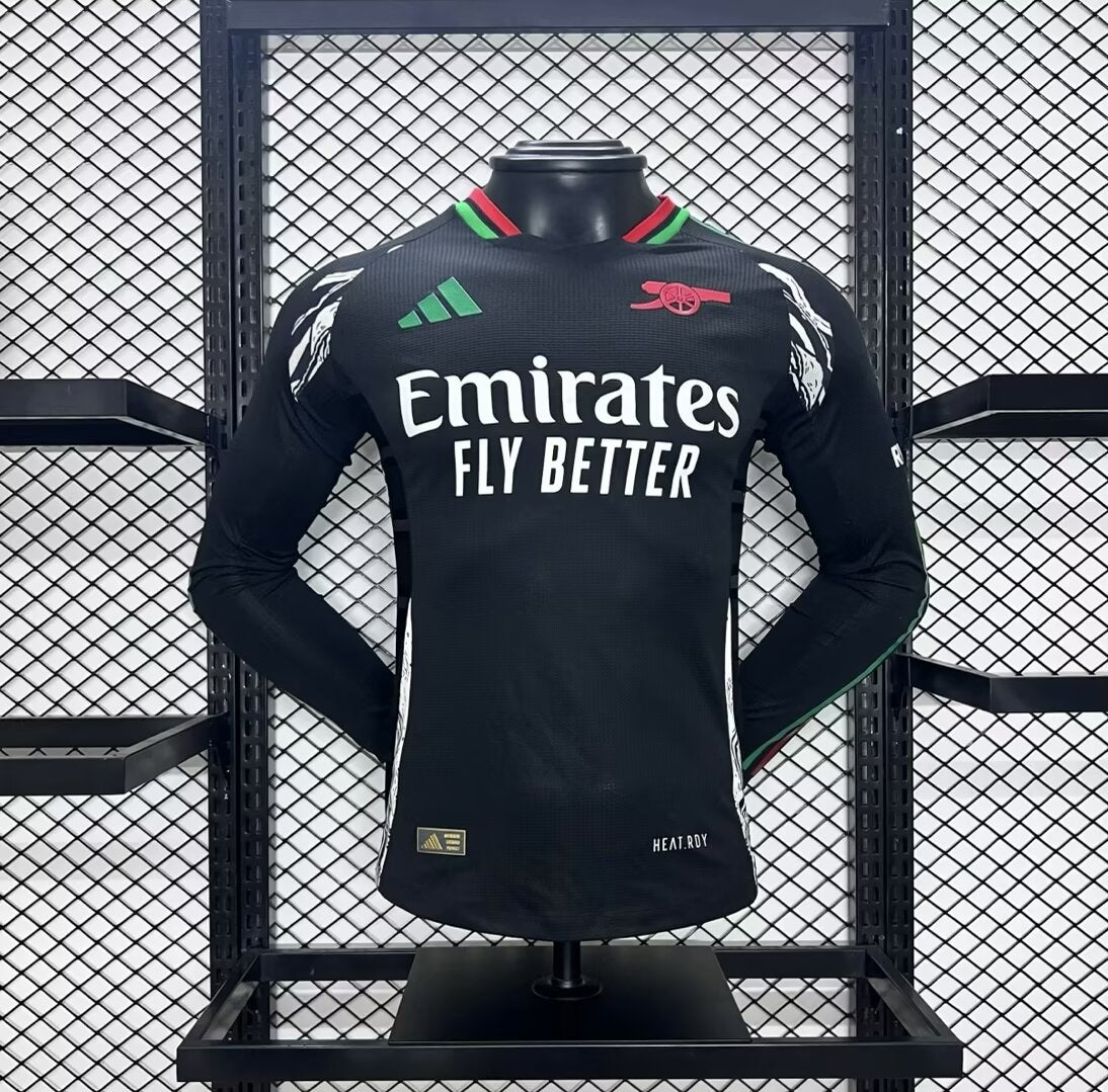 Camisola Manga Comprida ARS 2024-25 Alternativa Preta Versão Jogador