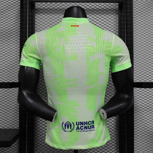 Camisola FC Barcelona 2024-25 Alternativa Verde Versão Jogador