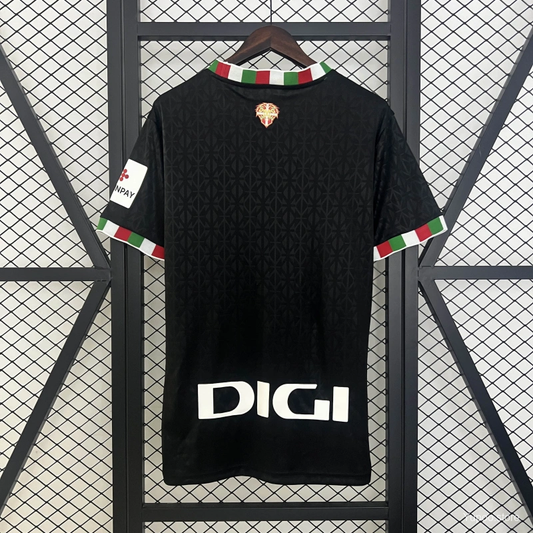 Camisola Athletic Club Bilbao 2024-25 Alternativa Preta Versão Adepto