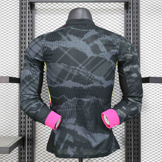 Camisola Manga Comprida CHE 2024-25 Alternativa Preta Versão Jogador